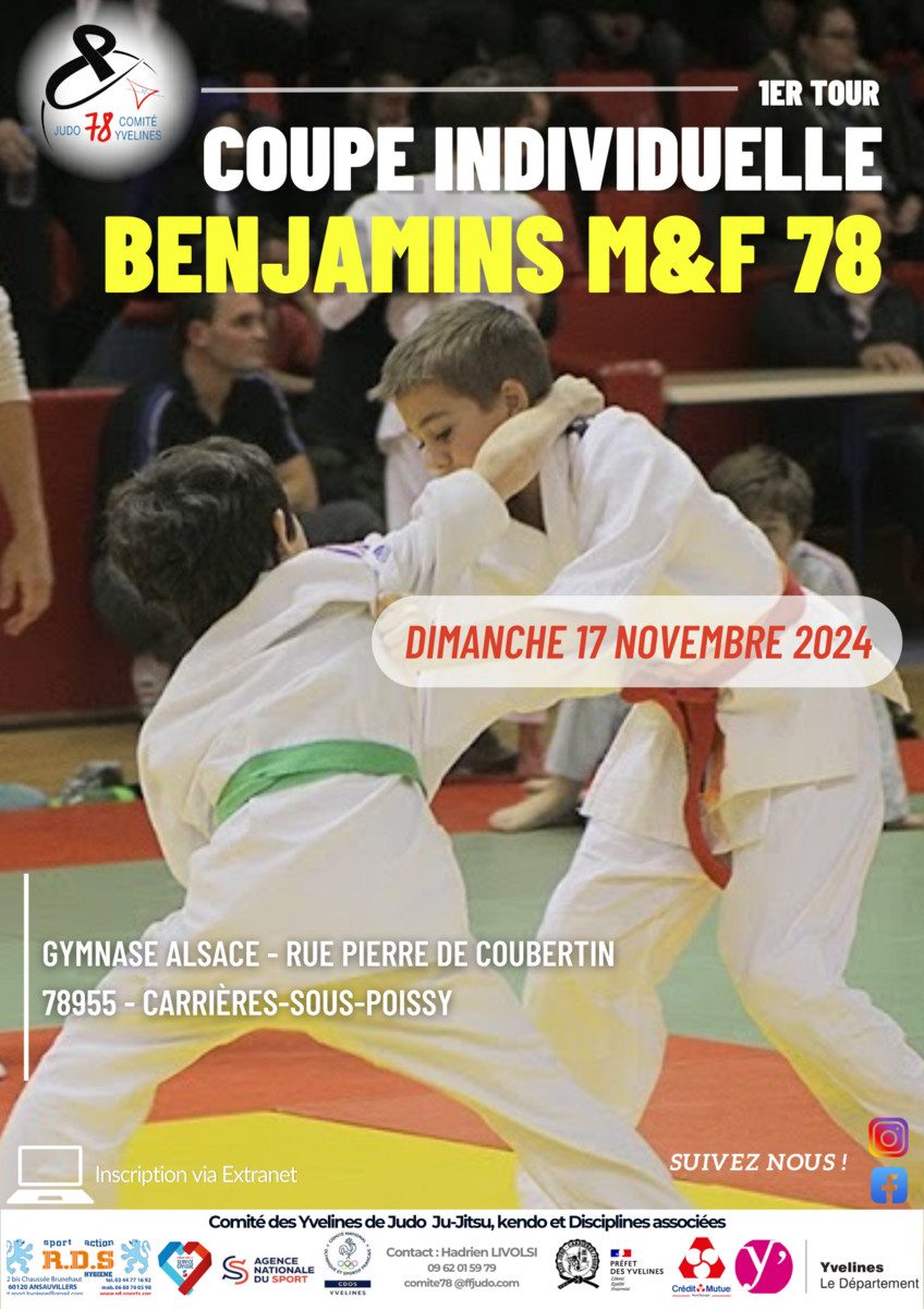 1er Tour District - BENJAMINS (M&F) - 17 Novembre 2024