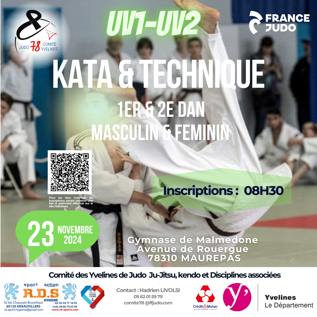 UV1 & UV2 - Passage de Grade - 23 Novembre 2024 - MAUREPAS